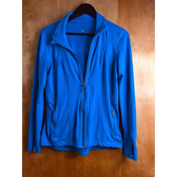 Tangerine Women's Long Sleeve Track Jacket Full Zip Thumb Holes Size Medium - Picture 1 of 11